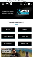How tallmenshoes.com looks like on a mobile device such as an iPhone.