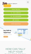 How tallysolutions-uae.com looks like on a mobile device such as an iPhone.