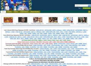 How tamilrockers.ws looks like on a tablet such as an iPad.