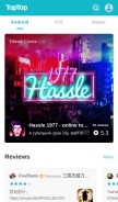 How tap.io looks like on a mobile device such as an iPhone.