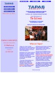 How tapasconcepts.com looks like on a mobile device such as an iPhone.