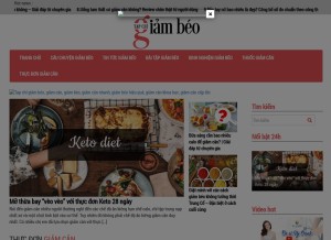 How tapchigiambeo.com looks like on a tablet such as an iPad.