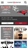 How targetcenter.com looks like on a mobile device such as an iPhone.