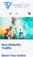 How targeted-visitors.com looks like on a mobile device such as an iPhone.