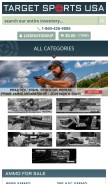 How targetsportsusa.com looks like on a mobile device such as an iPhone.