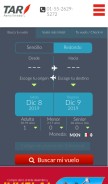 How tarmexico.com looks like on a mobile device such as an iPhone.