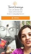 How tarotinseeya.in looks like on a mobile device such as an iPhone.