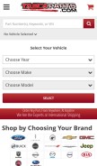 How tascaparts.com looks like on a mobile device such as an iPhone.