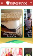 How tastessence.com looks like on a mobile device such as an iPhone.