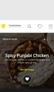 How tastycookery.com looks like on a mobile device such as an iPhone.