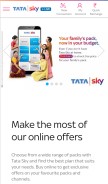 How tatasky.com looks like on a mobile device such as an iPhone.