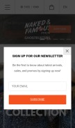 How tateandyoko.com looks like on a mobile device such as an iPhone.