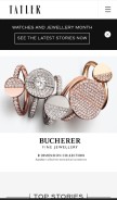 How tatler.com looks like on a mobile device such as an iPhone.