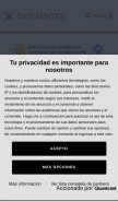 How tatuantes.com looks like on a mobile device such as an iPhone.