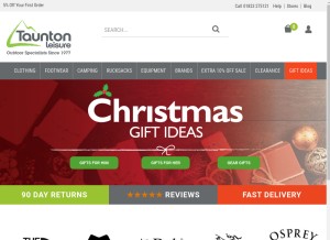 How tauntonleisure.com looks like on a tablet such as an iPad.