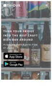 How tavour.com looks like on a mobile device such as an iPhone.