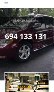 How taxi-wisla.pl looks like on a mobile device such as an iPhone.
