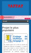 How tazzaz.com looks like on a mobile device such as an iPhone.
