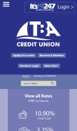 How tbacu.com looks like on a mobile device such as an iPhone.