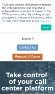 How tcn.com looks like on a mobile device such as an iPhone.