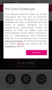 How tcommerce.de looks like on a mobile device such as an iPhone.