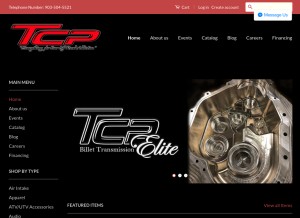 How tcpor.com looks like on a tablet such as an iPad.