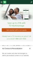 How tdmyadvantage.com looks like on a mobile device such as an iPhone.