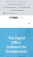 How tdo4endo.com looks like on a mobile device such as an iPhone.