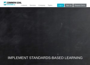 How teacherease.com looks like on a tablet such as an iPad.