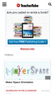 How teachertube.com looks like on a mobile device such as an iPhone.