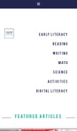 How teachmama.com looks like on a mobile device such as an iPhone.