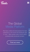 How teads.tv looks like on a mobile device such as an iPhone.