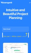 How teamgantt.com looks like on a mobile device such as an iPhone.