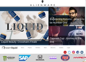 How teamliquid.com looks like on a tablet such as an iPad.