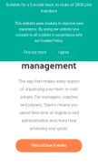 How teamo.chat looks like on a mobile device such as an iPhone.
