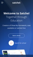 How teamsatchel.com looks like on a mobile device such as an iPhone.