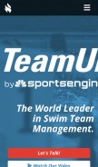 How teamunify.com looks like on a mobile device such as an iPhone.