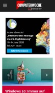 How tecchannel.de looks like on a mobile device such as an iPhone.