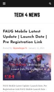 How tech4newstech.blogspot.com looks like on a mobile device such as an iPhone.