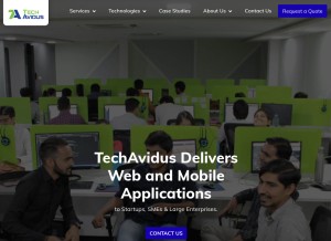 How techavidus.com looks like on a tablet such as an iPad.