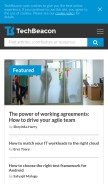 How techbeacon.com looks like on a mobile device such as an iPhone.