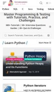 How techbeamers.com looks like on a mobile device such as an iPhone.