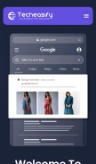 How techeasify.com looks like on a mobile device such as an iPhone.