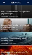 How techexplorist.com looks like on a mobile device such as an iPhone.