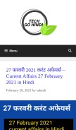 How techgohindi.com looks like on a mobile device such as an iPhone.