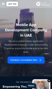 How techgropse.ae looks like on a mobile device such as an iPhone.