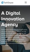 How techgropse.com looks like on a mobile device such as an iPhone.