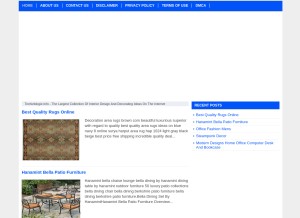 How techieblogie.info looks like on a tablet such as an iPad.