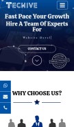 How techive.in looks like on a mobile device such as an iPhone.