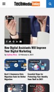 How techmediatoday.com looks like on a mobile device such as an iPhone.